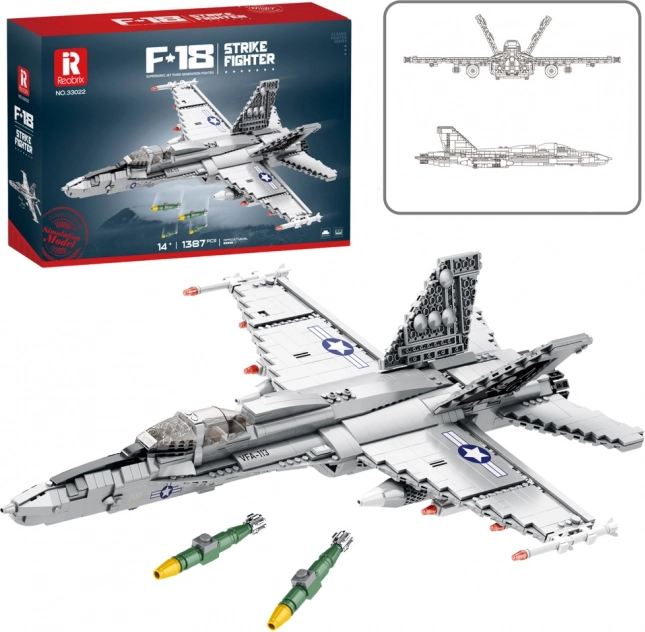 Byggeklodser Jagerfly F-16 Fighting Falcon