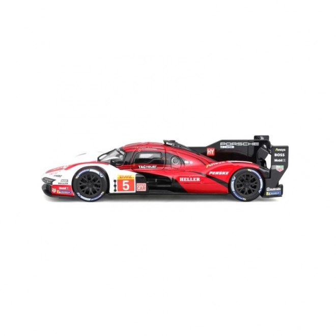Bburago 1:24 Racing - Porsche 963 - Hvid/Rød #5