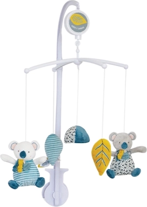 DOUDOU musikurose over sengen med koalaer