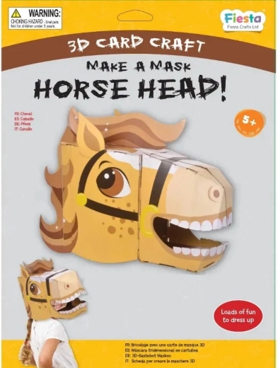 Fiesta Crafts kreativt sæt 3D maske Hest
