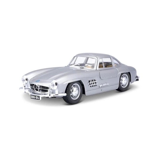 Bburago 1:24 Mercedes Benz 300SL sølv 18-22023