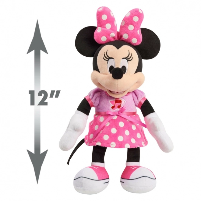 Syngende plysbjørn Minnie Mouse