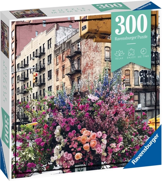 Ravensburger puslespil blomster i New York 300 brikker
