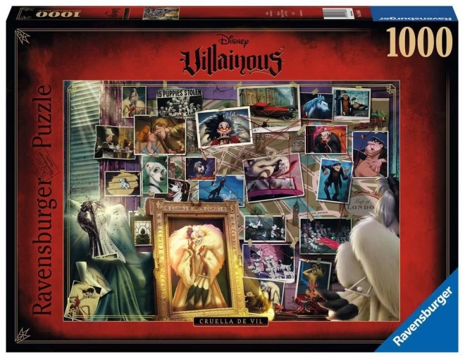 Ravensburger puslespil Villainous: Cruella de Vil 1000 brikker