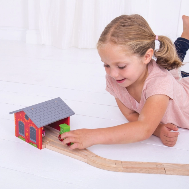 Trædepot til to togsæt Bigjigs Rail