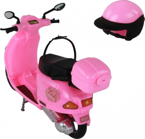 Pink scooter med drejeligt styrhoved