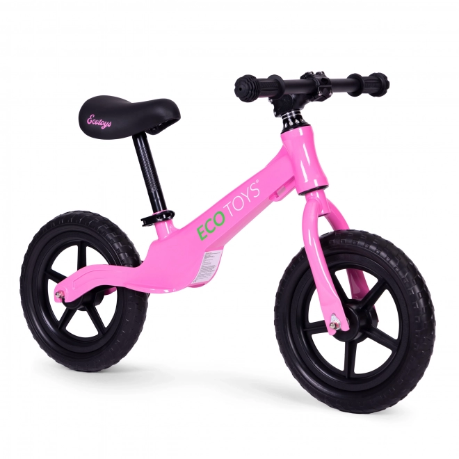 Børns balancecykel, skubbecykel, EVA-hjul ECOTOYS – lyserød