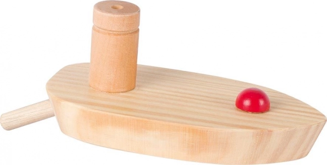 Træbåd med luftdrev