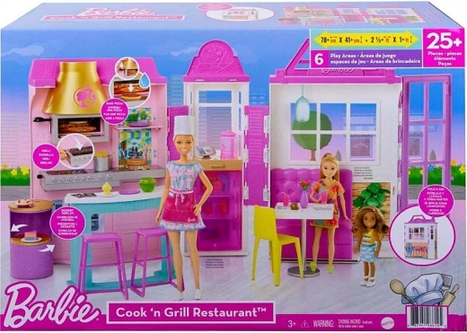 Barbie restaurant med tilbehør
