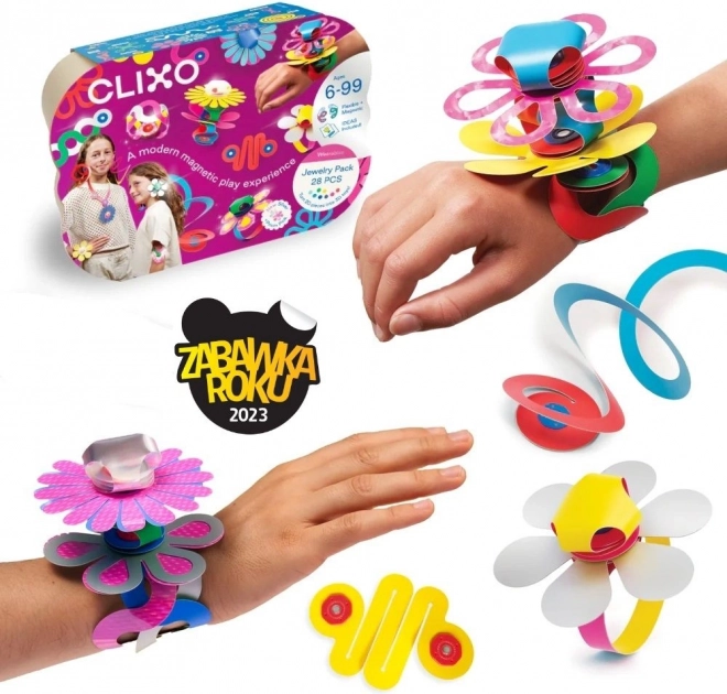 Clixo Jewelry Pack Kreativt sæt med byggesten til smykkefremstilling - 28 stk