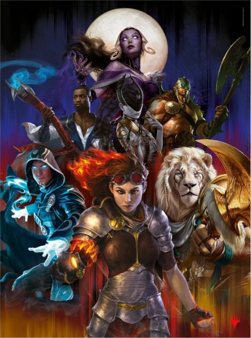 Puslespil 500 brikker Magic: The Gathering kollektion