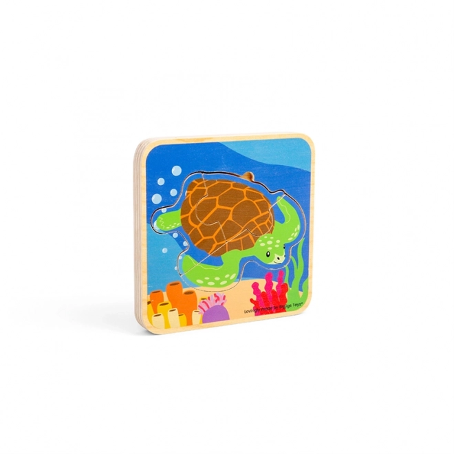 Bigjigs Legetøj Puzzle Skildpaddens Livscyklus