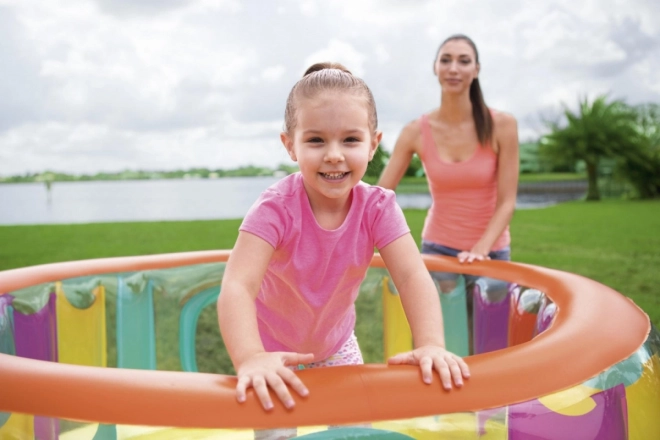 Oppustelig trampolin til børn