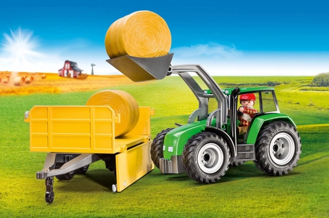 Sæt af figurer land 9317 Traktor med trailer