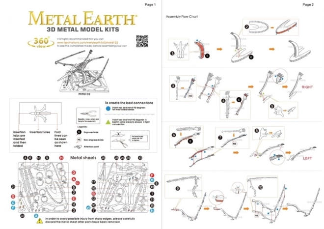 Metal Earth 3D puslespil Pteranodon