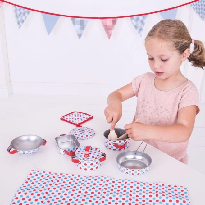 Bigjigs Toys Grydesæt med prikker