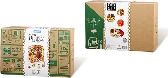 Samovas studie - Bibliotek DIY Miniature Dukkehus