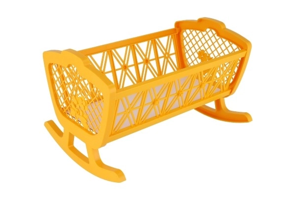 Dukke vugge uden sæt plastik 47x35x30cm i æske 48x32x8cm