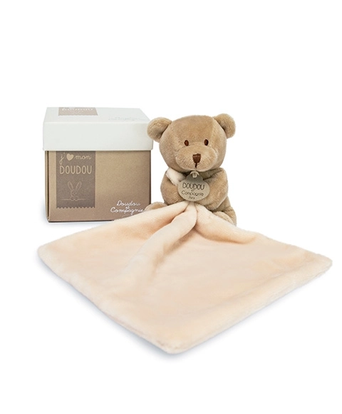 Doudou gaveæske - bamse med krammedyr 10 cm
