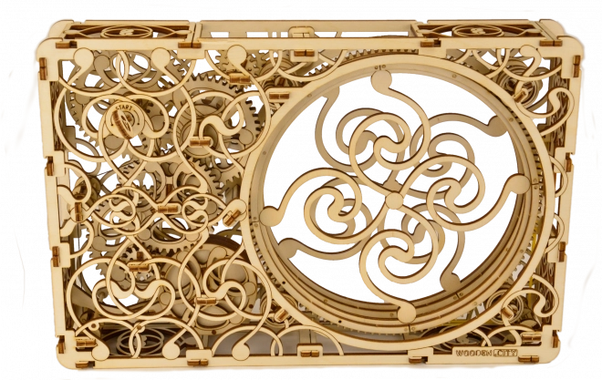Mekanisk billede - træ 3D puslespil