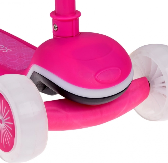 Børne balanceløbehjul med lys og musik – Pink