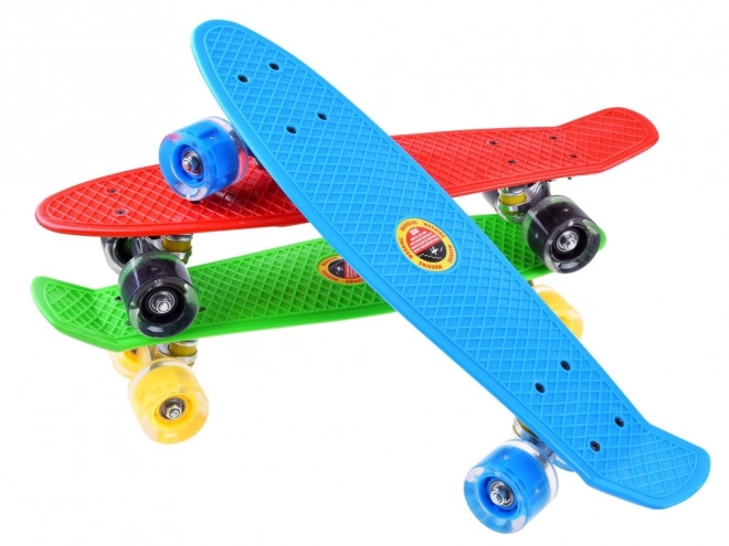 Skateboard med LED-hjul