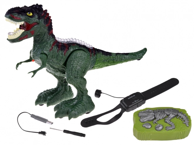 Fjernstyret dinosaurus med sensor – Grøn
