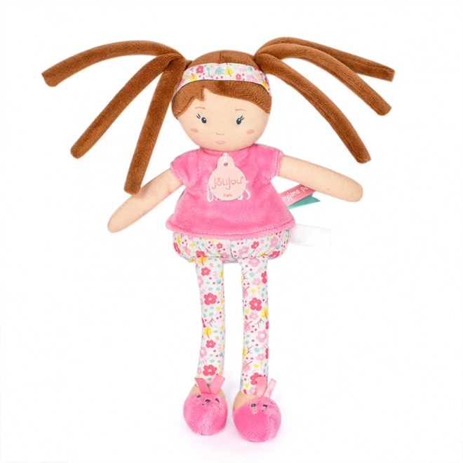 Doudou Jolijou Panenka LES PIPELLETTES 25 cm 1 stk lyserød