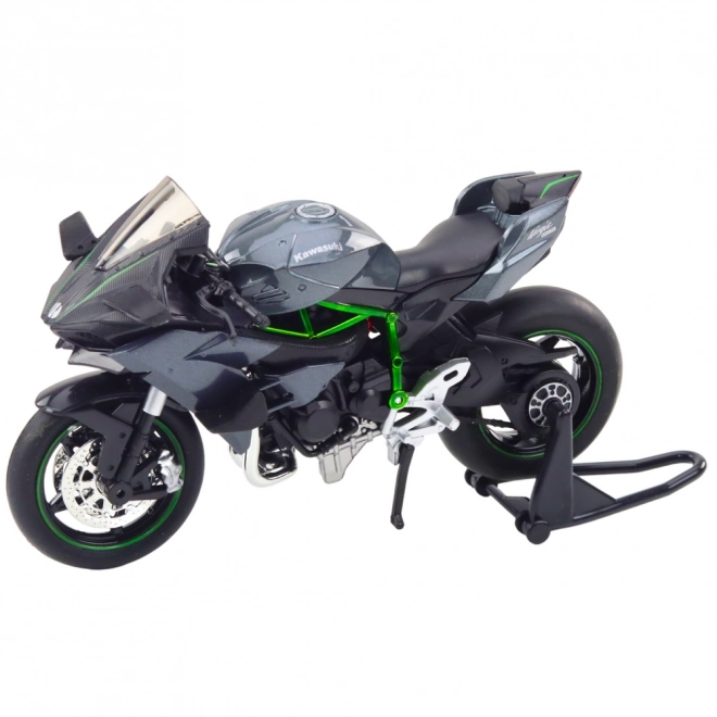 Metallisk Sportmotorcykel med Lys- og Lydseffekter