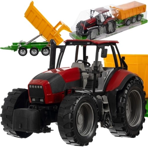 Landbrugstraktor med trailer 24711
