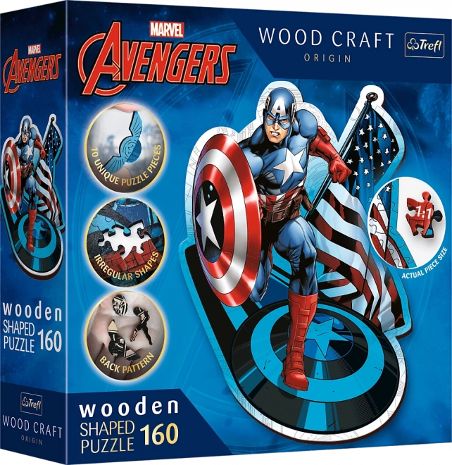 træpuslespil MARVEL Heroes 160 brikker