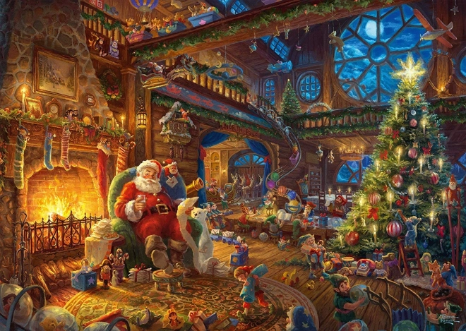 Puslespil Santas værksted 1000 brikker SCHMIDT