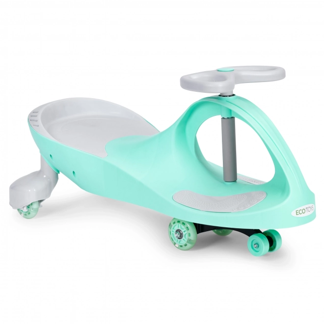 Wiggle Car med lysende hjul grøn ECOTOYS