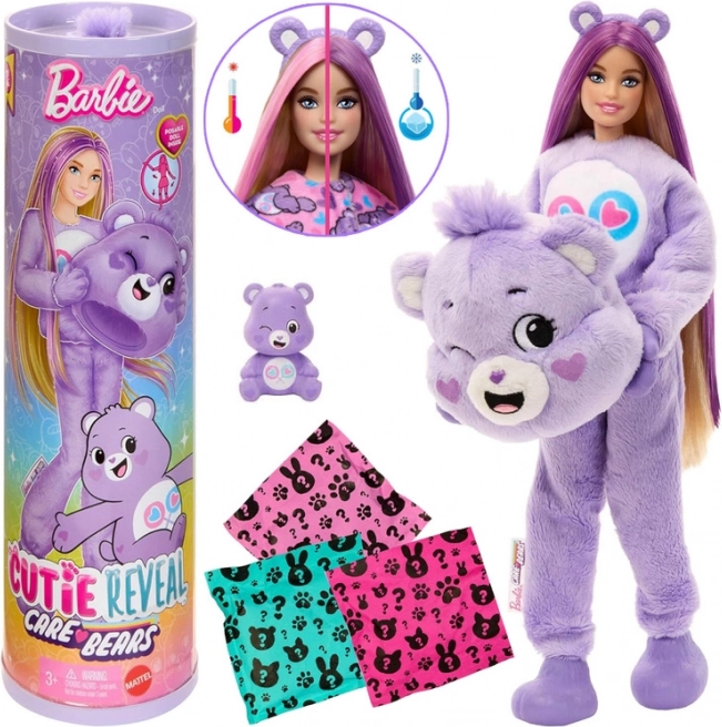 Barbie Cutie Reveal CARE BEARS – blidt hjerte lilla bamse