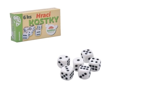 Sæt af spilleterninger 6 stk