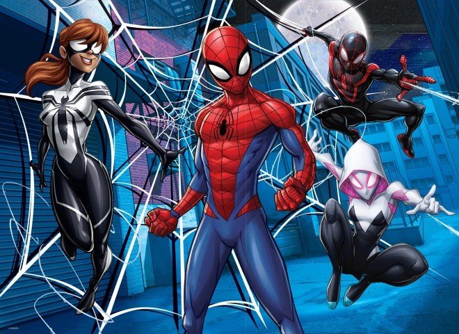 Dobbeltsidset maxi puslespil Spider-Man 60 brikker