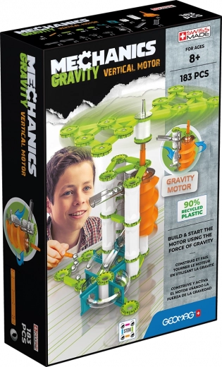 Geomag Mechanics Gravity RE vertikal motor – magnetisk byggesæt 183 dele