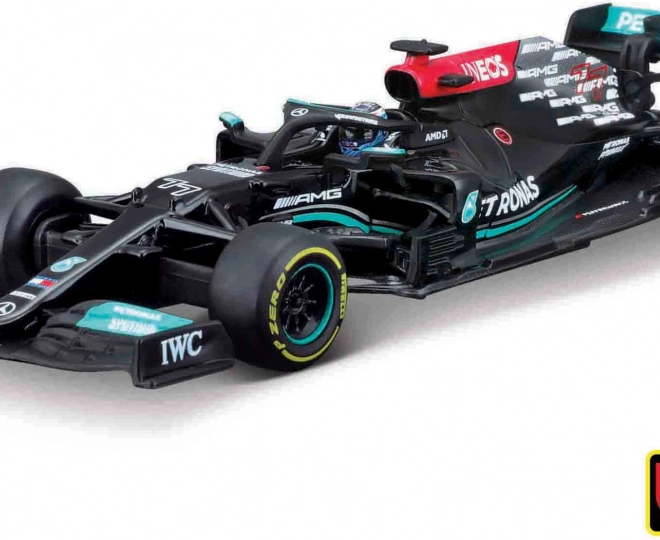Bburago 1:43 RACE F1 - MERCEDES-AMG F1 W12 E Ydeevne (2021) #77 (Valtteri Bottas)