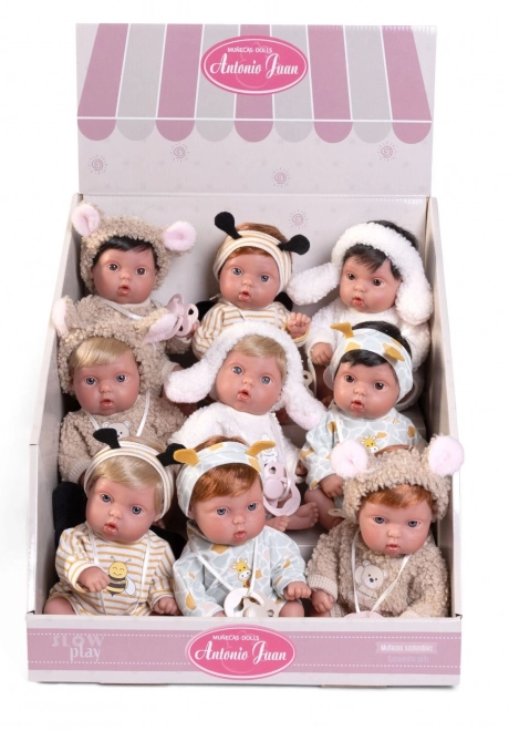 Antonio Juan 85317-2 Picolín fårekylling - realistisk babydukke med hel vinylkrop - 21 cm