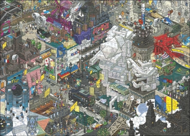 Puzzle Pixorama: Parisisk eftersøgning 1000 brikker