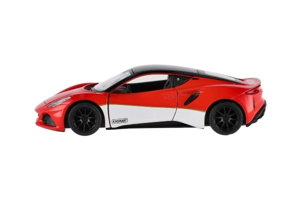Auto Kinsmart Lotus Emira 1:38 metal/plast 12,5cm 3 farver med tilbagespoling 12 stk i kassen