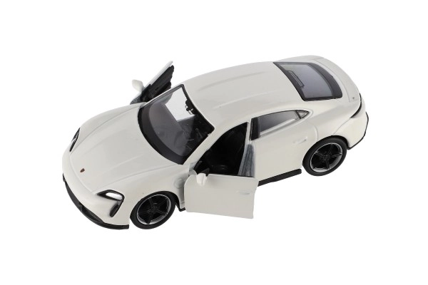 Auto Welly Porsche Taycan Turbo S metal/plast 12cm 4 farver med tilbagespoling 12 stk i kassen