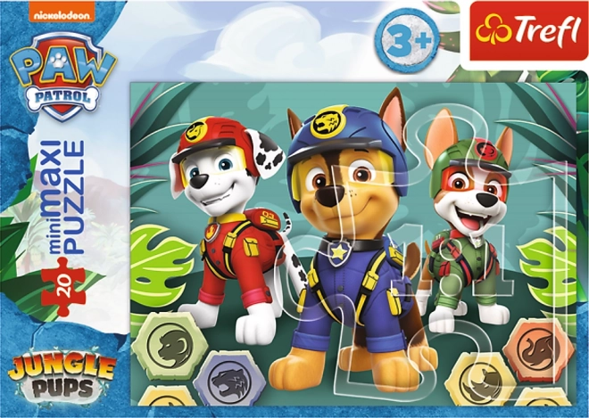 Puzzle Paw Patrol miniMAXI 20 brikker