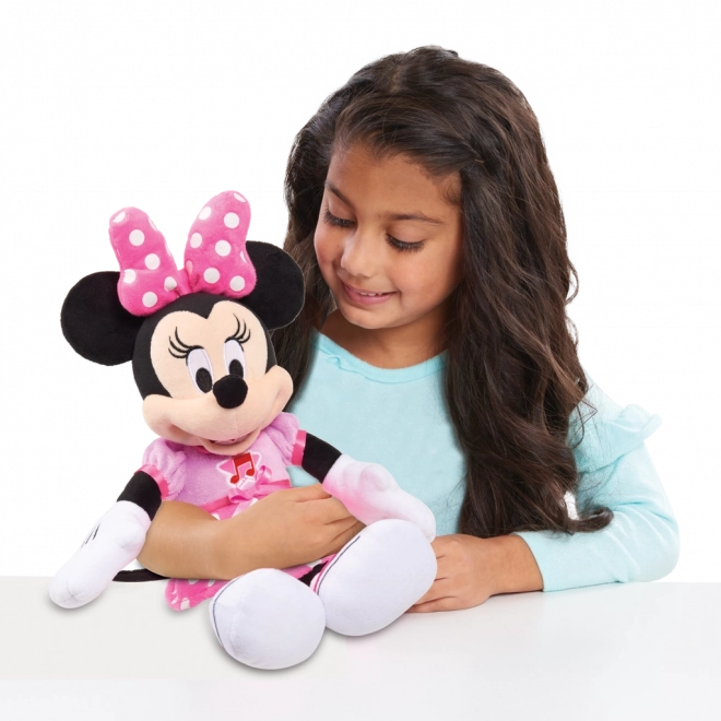 Syngende plysbjørn Minnie Mouse