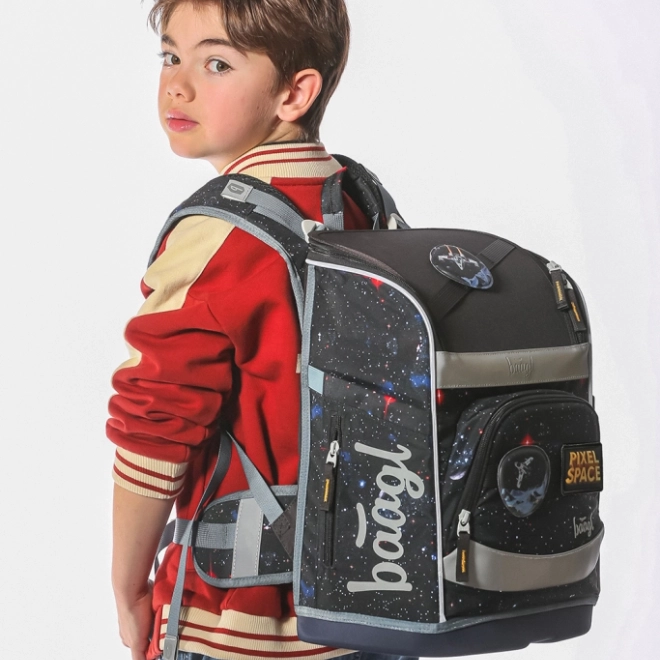Skole sæt BAAGL: Zippy Plus Pixel Space - skoletaske, pennalhus, pose