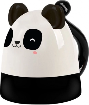 keramisk panda-kop up & down 300 ml