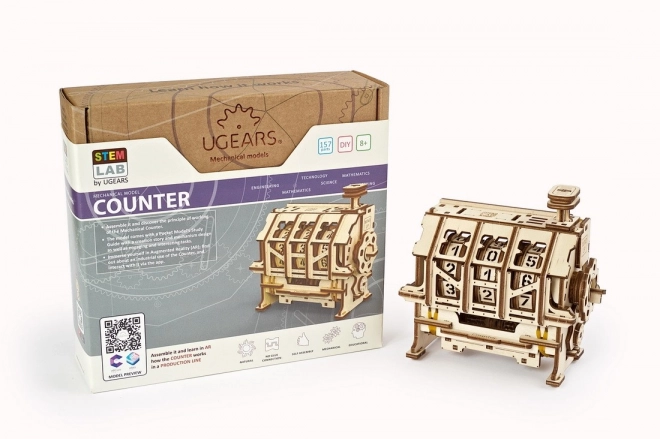 Ugears 3D puslespil - Optæller kasse 157 dele