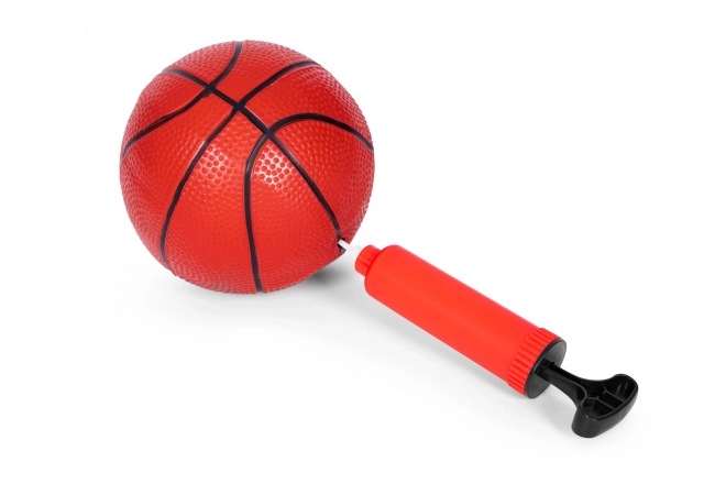 Børne basketballnet med justerbar højde og pumpe