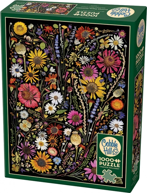 Cobble Hill Puslespil Pressede Blomster: Lykke 1000 Brikker