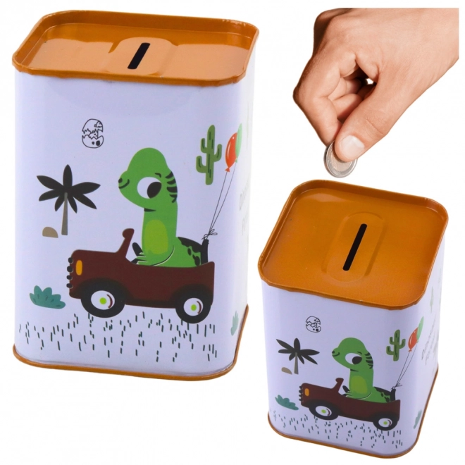 Sparegris med dinosaur